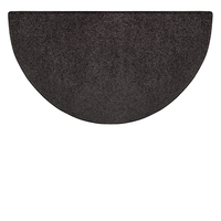 Goods of the Woods Black Half Round Flame Hearth Rug