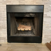 Prefab Fireplace With Stone Facing