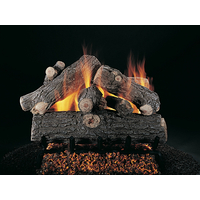 Prestige Oak Vented Gas Log Set On FX Burner