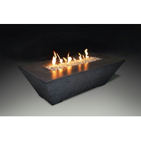 Olympus Rectangular Fire Table In Charcoal Finish
