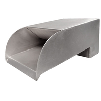 8 Inch Wide Smooth Flow Radius Stainless Steel Scupper