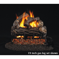 19 inch RealFyre Golden Oak Designer Plus Reduced Depth Vented Gas Log Set