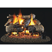 RealFyre Charred American Oak Vented Gas Log Set With G52 Burner