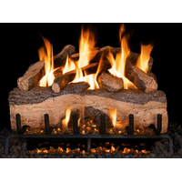 RealFyre Mountain Crest Split Oak Vented Gas Log Set With G52 Burner
