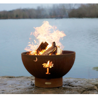 Tropical Moon Gas Burning Fire Pit 36 Inches