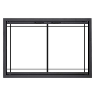 Majestic Stradella Inside Fit Zero Clearance Fireplace Door With Window Pane