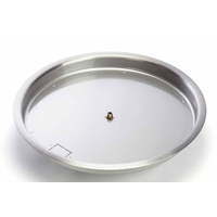 HPC 13 Inch Round Fire Pit Bowl Pan - 304 Stainless Steel