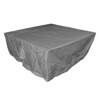 48 Inch x 48 Inch Square Grey Vinyl Fire Pit Cover For Olympus 48 Inch Square Fire Pit Table