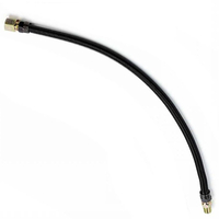 24" Tranquil Whistle-Free Flex Line Black Coated