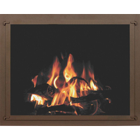 Cascade Fixed Pane Masonry Fireplace Door For One Side Of See-Thru Fireplace