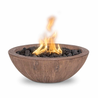 27" Sedona Wood Grain Concrete Fire Bowl