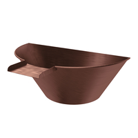 24" Cazo Copper Wall Mounted Water Bowl