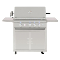 TRL 32 Inch Freestanding Gas Grill Hood Closed