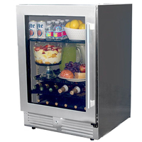 MHP Stainless Steel Outdoor Rated Fridge 24 Inch