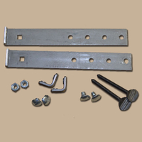 Mounting hardware kits for fireplace doors