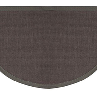 Goods of the Woods Sunset Natural Sisal Pewter Grey Half Round Hearth Rug