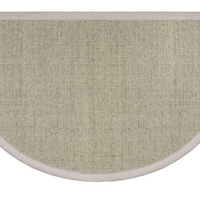 Goods of the Woods Sunset Natural Sisal Green Half Round Hearth Rug
