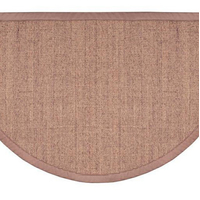 Goods of the Woods Sunset Natural Sisal Red Half Round Hearth Rug