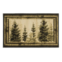Goods of the Woods Forest Trees Rectangular Hearth Rug