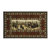 Goods of the Woods Bears At Cabin Rectangular Hearth Rug
