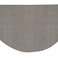 Goods of the Woods Stream Pewter Half Round Hearth Rug