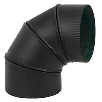8" HeatFab 90° Adjustable Black Elbow Saf-T Pipe 2814AB