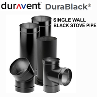 Single Wall Black Stove Pipe