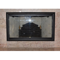 FMI Fireplace Glass Door | Textured Black Finish