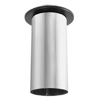 8" DuraBlack Stainless Steel Single Wall Slip Connector With Trim 8DBK-SCSS