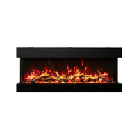 40 Inch Tru-View XL Deep 3 sided Indoor/Outdoor Electric Indoor Fireplace