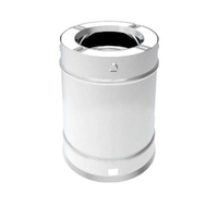 Superior 6-Inch Stainless Steel Chimney Pipe for 6-Inch Snap-Pak Chimney