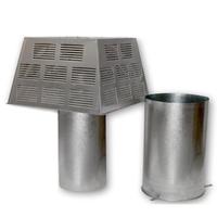 Superior Hi-Temp Large Pyramid Top Termination with Slip Section for all 8-Inch Systems