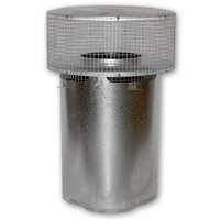 Superior Hi-Temp Round Top Termination with Slip Section and Mesh Screen for 8-Inch Chimney