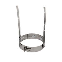 VA-ELS58 - 5" - 8" Ventis Class-A All Fuel Chimney Elbow Support Stainless Steel Band With Galvanized Fastening Straps