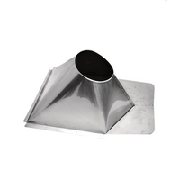 VA-FNVMR0612 - 6" Ventis Class-A All Fuel Chimney Galvalume Non-Vented Metal Roof Flashing 7/12 - 12/12 Pitch