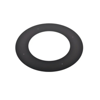 VA-RSTRCS - 6" Ventis Class-A All Fuel Chimney Painted Black Sloped Ceiling Trim Collar To Fit Round Ceiling Support