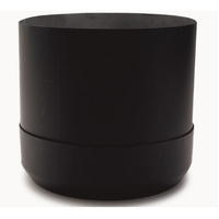 VA-CCR1106 - 6" Ventis Class-A All Fuel Chimney Painted Black 11" Tall Round Ceiling Support