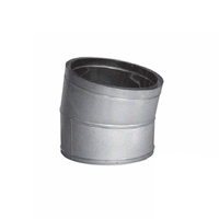 14 Inch DuraTech Galvanized 15-Degree Elbow | 14DT-E15