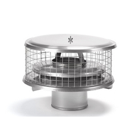 Weathershield Round Air-Cooled Chimney Cap - 10"