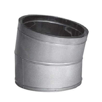 22 Inch DuraTech Galvanized 15-Degree Elbow | 22DT-E15