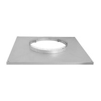 Stainless Steel Chase Top Flashing with White Background