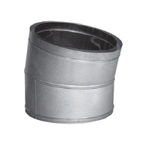 16 Inch DuraTech 15-Degree Galvanized Elbow | 16DT-E15