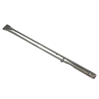 14-7/16″ Long, 3/4″ Diameter Stainless Steel Pipe Burner Flat End of Burner