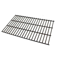 20-1/4″ x 12-1/4″ robust rod steel rock grate used to hold the lava rocks or ceramic briquettes