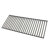 Carbon steel briquette grate compatible with American Select 4636095, measuring 21-1/8" length by 8-7/8" width.