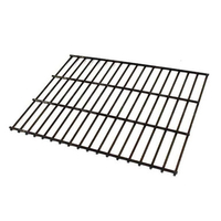 3 grids 17-5/8″ x 13-3/8 Carbon Steel Briquette Grate Raw (uncoated) steel is used to make heavy-duty steel grates that are used to hold lava rock or ceramic briquettes
