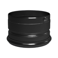 DuraVent 4" Black PelletVent Pro Clean-Out Tee Cap 4PVP-COB1