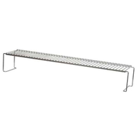 33 inches elevated stainless steel warming rack with legs on both sides