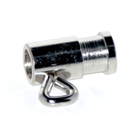 steel 1.4 inch spit bushing with a thumb screw to allow grill width management