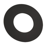 VSB06WTC - 6" Ventis Single-Wall Black Stove Pipe 22 Gauge Cold Rolled Steel Wall Trim Collar